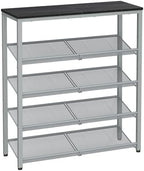 VASAGLE 5-Tier Shoe Rack, Adjustable, Freestanding by VASAGLEbySONGMICSHOME