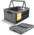 CleverMade Collapsible Shopping Basket, 32L Storage Crate, 1 Pack by CleverMade