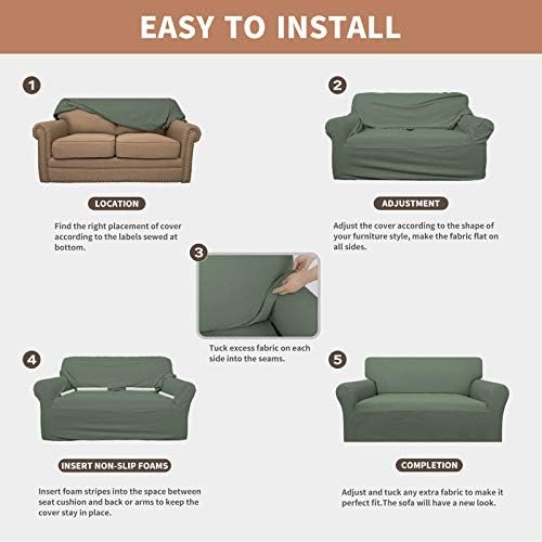 Easy-Going 100% Waterproof Oversized Chair Couch Cover, Stretch Sofa Cover - Image 5