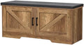 HOMSHO Farmhouse Shoe Storage Bench by HOMSHO