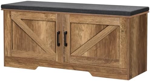 HOMSHO Farmhouse Shoe Storage Bench by HOMSHO