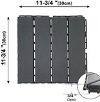 60 sq. ft Plastic Interlocking Deck Tiles, 60 Pack Patio Deck Tiles, Patio - Image 2
