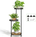 3 Tier Corner Plant Stand Indoor Multiple Sturdy Vertical Metal Flower by Atpddpey