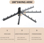 Mooche Swing Clothes Hanger Rack, Garment Racks 9.45" Long - Image 2