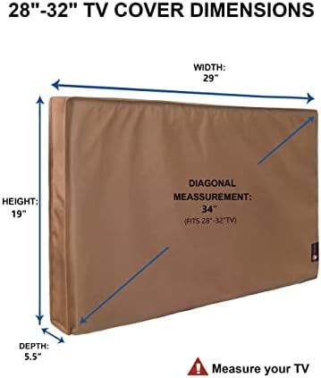 iBirdie Outdoor TV Cover 28 to 32 inch Weatherproof and Waterproof - Image 2