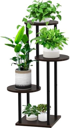 4 Tier Plant Stand Indoor Corner Tall Shelf by YOCOMEY