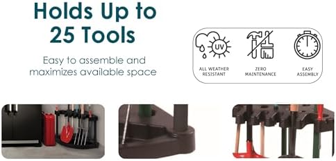 Keter Compact Corner Tool Rack for Maximum Storage and Organization - Image 3