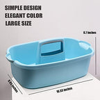 ALINK Large Plastic Shower Caddy Tote, Portable Storage Caddy Basket Organizer - Image 2