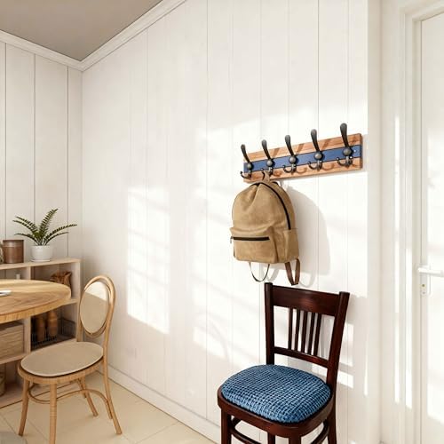 SKOLOO Rustic Wall Mounted Coat Rack - Image 3