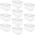 Vtopmart 10 Pack Clear Stackable Storage Bins by Vtopmart