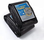 GUARD SHIELD Tarps Heavy Duty Waterproof 10x10 Feet Black Poly Tarp Cover by GUARDSHIELD