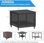 Outdoor Table Cover for 44 Inch Rectangle Side Table - Image 2