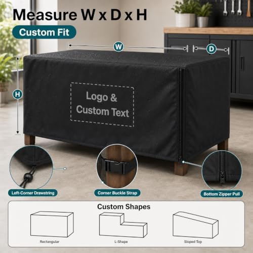 Corevibe Custom Size Dust Cover, 200D Oxford Cover - Image 4