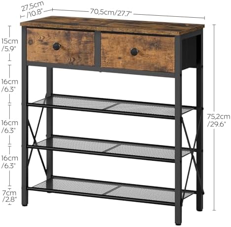 YATINEY 4 Tier Shoe Rack, Large Capacity Shoe Storage Organizer, Metal Shoe - Image 3