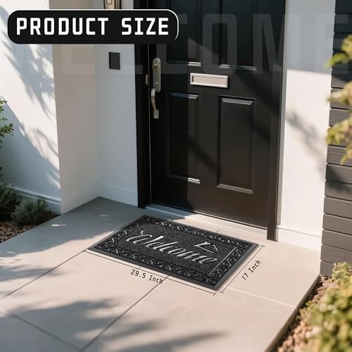 Yimobra Artificial Grass Welcome Mat, 29.5 x 17 in - Image 3