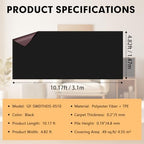 Grefinity Marine Carpet, 5 FT x 10 FT Black Indoor Outdoor Carpet - Image 2