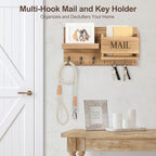 Lwenki Mail Organizer for Wall Mount – Key Holder - Image 3