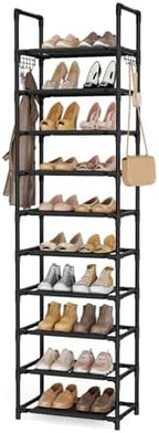 LANTEFUL 10 Tiers Shoe Rack 25 Pairs Large Capacity Tall Shoe Organizer Sturdy by LANTEFULforTidyingHouse
