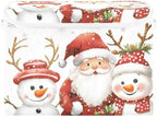 Bolaz Storage Bins with Lids and Handles, Christmas Snowman Storage Box Storage - Image 2