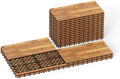 Goplus 24-Pack Acacia Wood Interlocking Deck Tiles by Goplus
