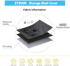 Shelf Cover for Storage Shelving Rack, Fits 36"x24"x72" Shelves - Image 2