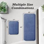 HUXMEYSON Bathroom Rugs Sets 2 Piece, Non-Slip & Quick Dry Bath Mat Set - Image 2