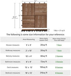 Yaheetech 27PCS Acacia Wood Deck Tiles Interlocking Patio Flooring - Image 3