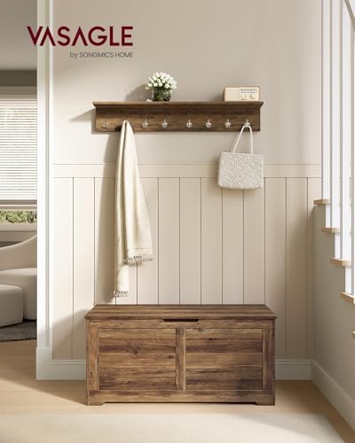 VASAGLE Storage Chest, 39.4 Inches Width Bench - Image 2