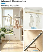 Foldable Tripod Clothes Drying Rack - Image 3