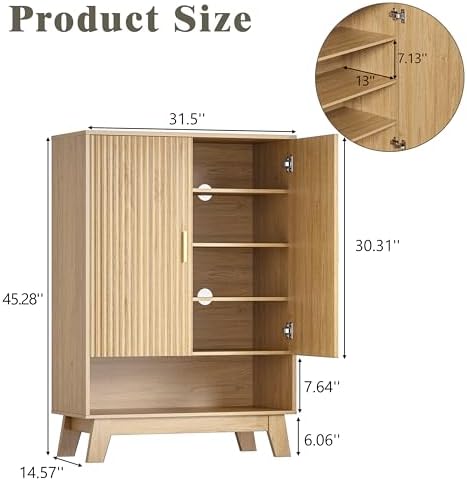 HUANLEGO Shoe Cabinet Storage for Entryway - Image 2