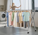 Folding Stainless Steel Laundry Drying Rack 79 Inches - Image 5