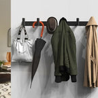 VAEHOLD Black Hat and Coat Wall Mount Rack - Image 4