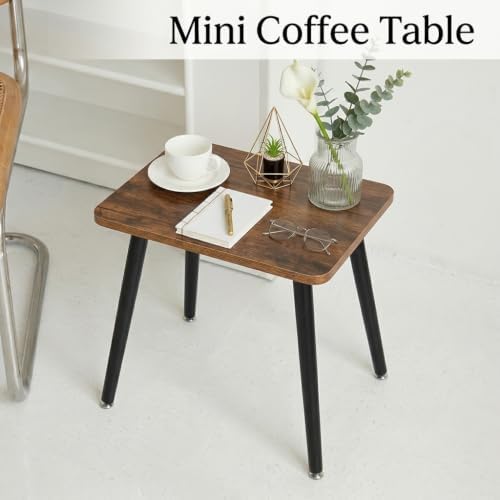 FORAOFUR Side Table, Rectangular Wooden Small End Table, Small Accent Table - Image 5