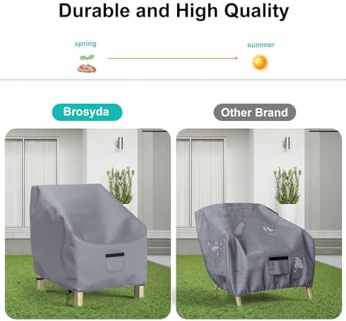 2 Pack Outdoor Patio Chair Covers Waterproof 29"Wx30"Dx36"H - Image 5