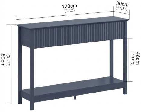 Treocho 47" Fluted Console Table - Image 2