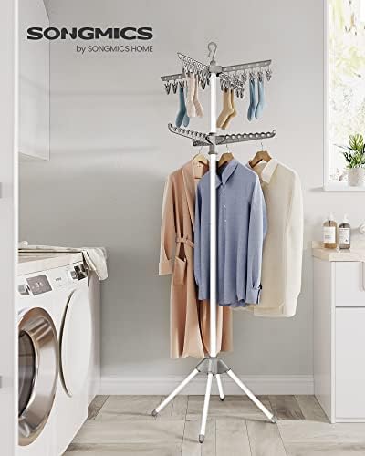 SONGMICS Clothes Drying Rack, 72.8-Inch Drying Rack, 3 Rotatable Arms - Image 2