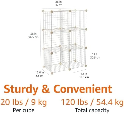 Amazon Basics Cube Wire Grid, 12 x 12-Inches - Image 2