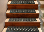 Stair Treads — 4 Pack 10x30 inch Lattice Links Rubber Stair Mats by Unknown