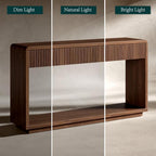 Evermagin 59'' Walnut Console Table - Image 3