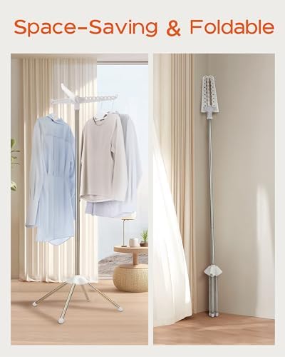 CASAMAYA Clothes Drying Rack Foldable, 59 inch Tripod Laundry Drying Rack Indoor - Image 3