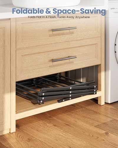 APEXCHASER Oversize 3-Tier Clothes Drying Rack, No Install - Image 4