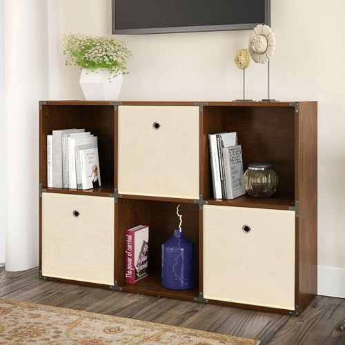 Foldable Storage Cubes Bins, 11 Inch Cloth Storage Cube Fabric Storage Box - Image 4