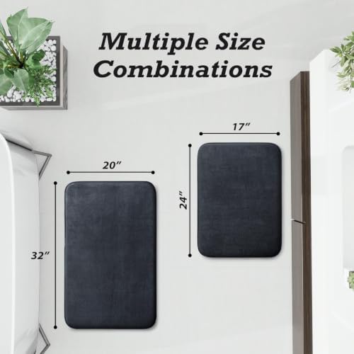 HUXMEYSON Bathroom Rugs Sets 2 Piece, Non-Slip & Quick Dry Bath Mat Set - Image 2