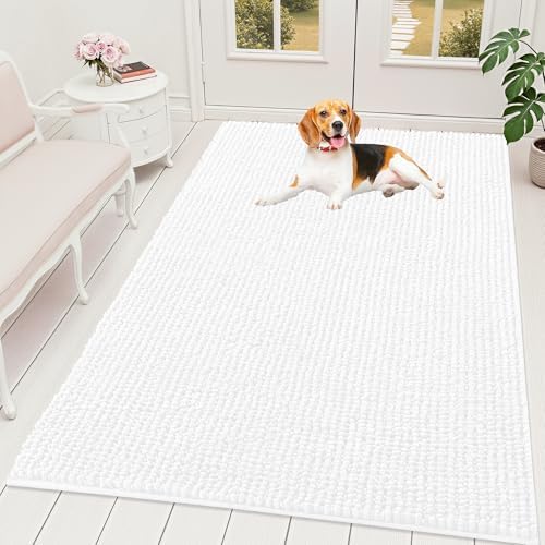 OLANLY Dog Door Mat for Muddy Paws 70x46, Extra Absorbent Chenille Mud Mat by OLANLY