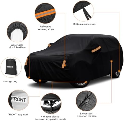 NEVERLAND SUV Car Cover Waterproof All Weather Universal Fit SUV Up to 190" - Image 3