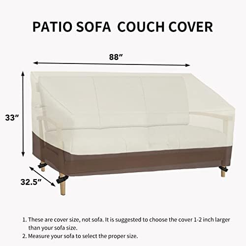 Easy-Going Heavy Duty Outdoor Bench Couch Cover, 88Wx32.5Dx33H inch - Image 6