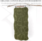 BSICPRO Large Bathroom Rugs Runner, 24x59 Scalloped Bath Mats, Olive Green - Image 6