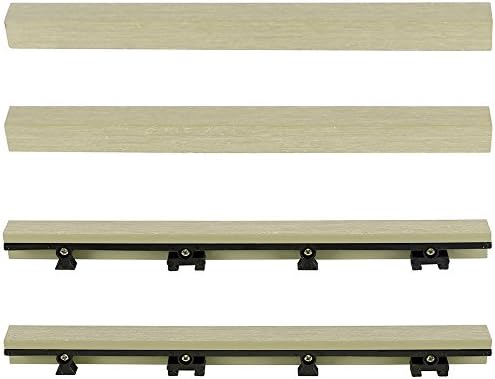 1 in. x 1 ft. Quick Deck Composite Deck Tile Straight Trim - Image 2
