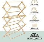 Pennsylvania Woodworks Clothes Drying Rack: Solid Maple Hard Wood Laundry Rack - Image 6