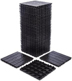 Interlocking Deck Tile – 68-Pack 11.42"x11.42" Plastic Flooring Tile, 61.60 by Unknown